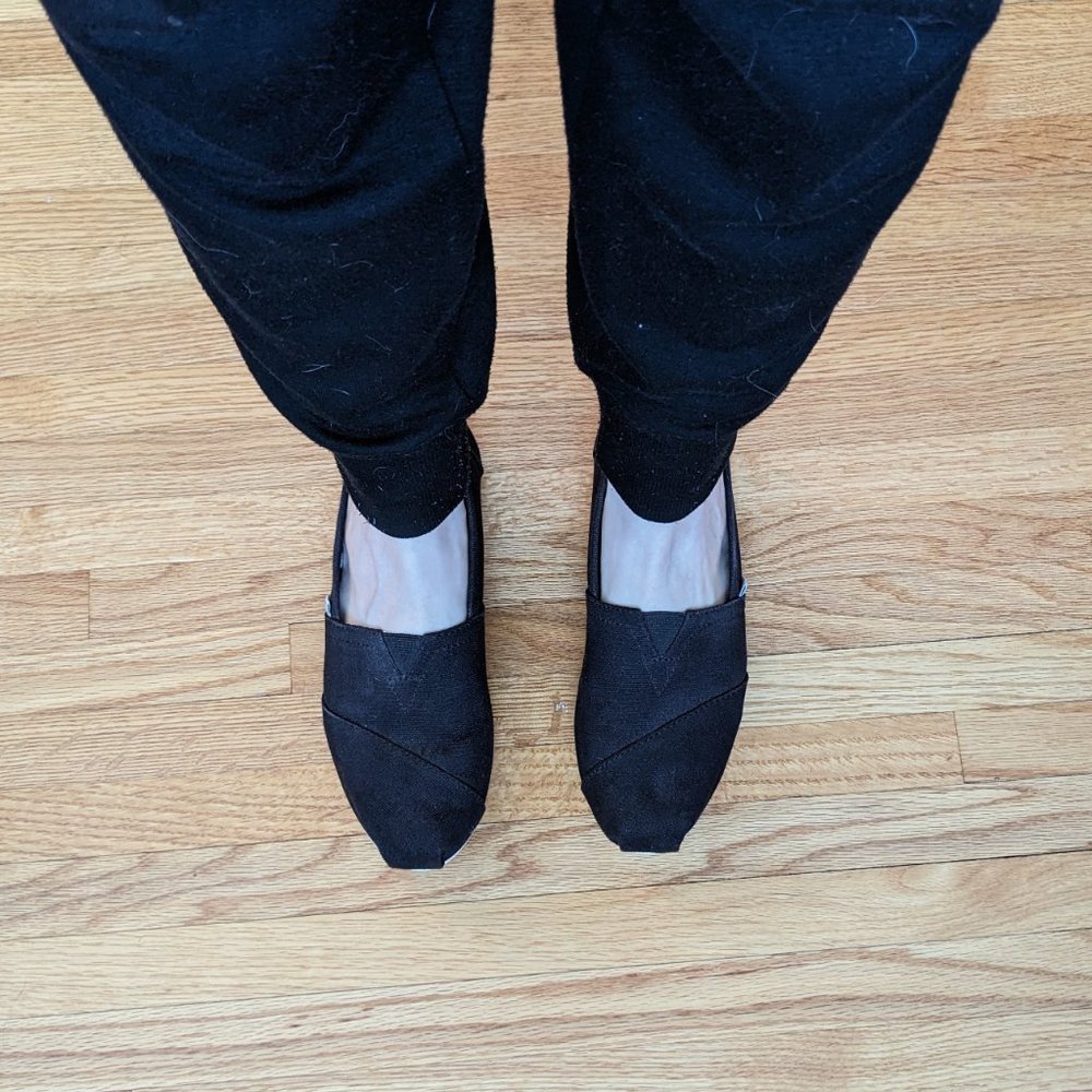TOMS Alpargata Black Heritage Canvas Shoes - Picture 3 of 8